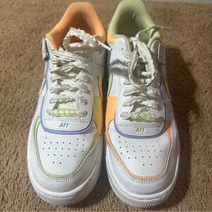 Nike Air Force 1 Shadow “White/Peach Cream” (US Women’s 9) - DX3718 100 Pastel